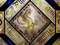 Stained Glass Skylight - "Prancing Beast"